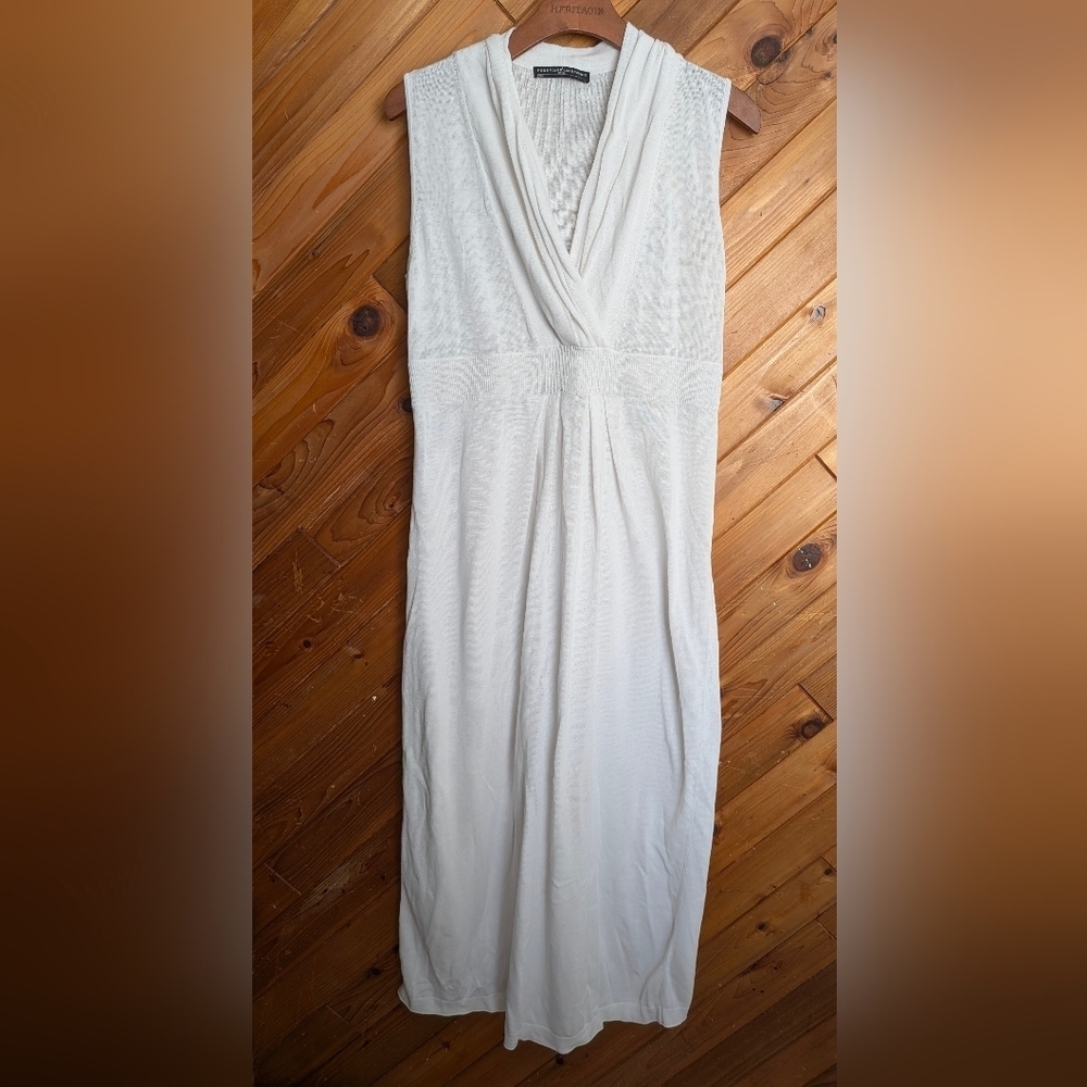 Peruvian Connection Classic White Knit Dress Size Large